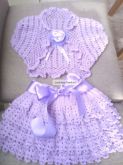 BOLERO E SAIA EM CROCHE